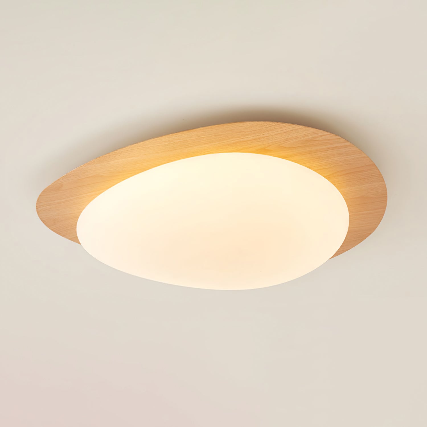Luz de Teto NexaRipple Walnut Pebble com Brilho Quente | Lersk