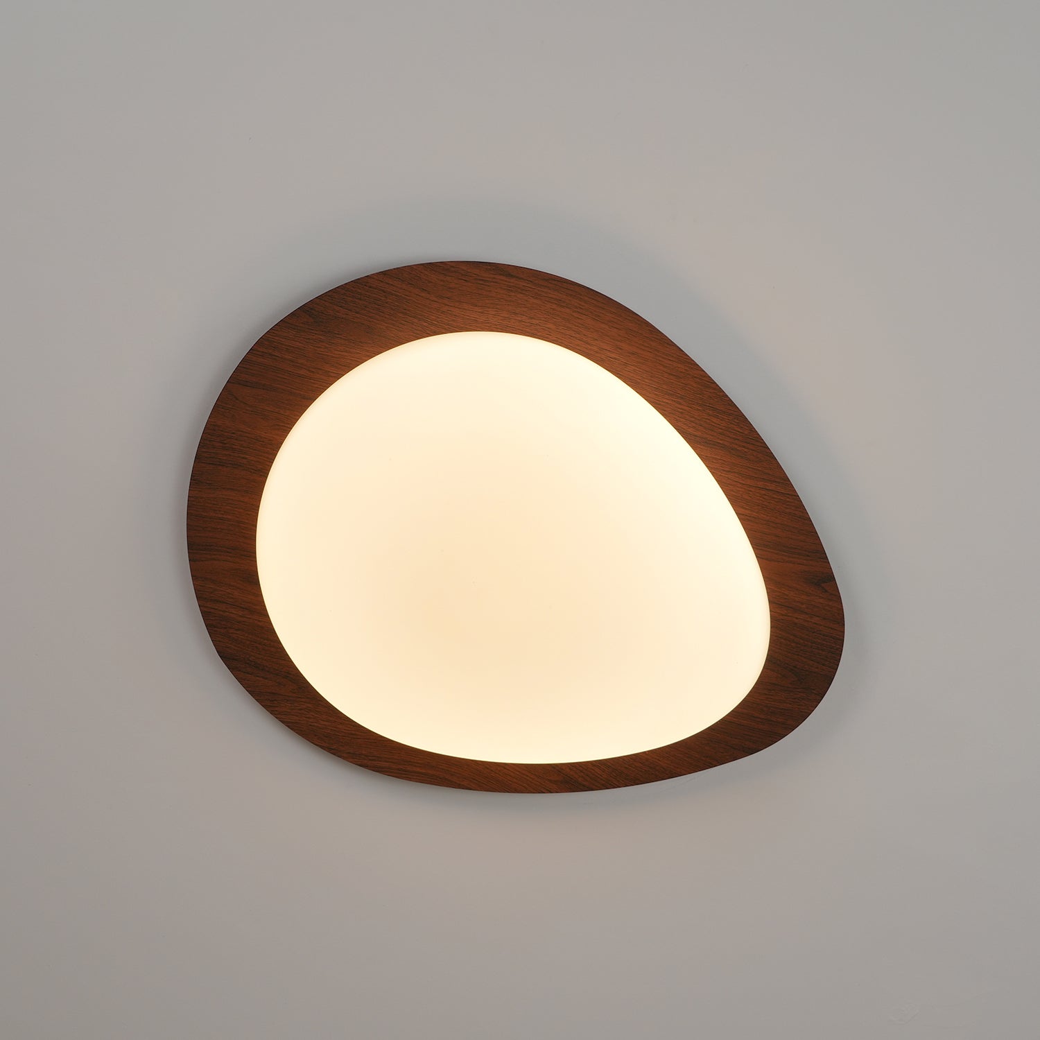 Luz de Teto NexaRipple Walnut Pebble com Brilho Quente | Lersk