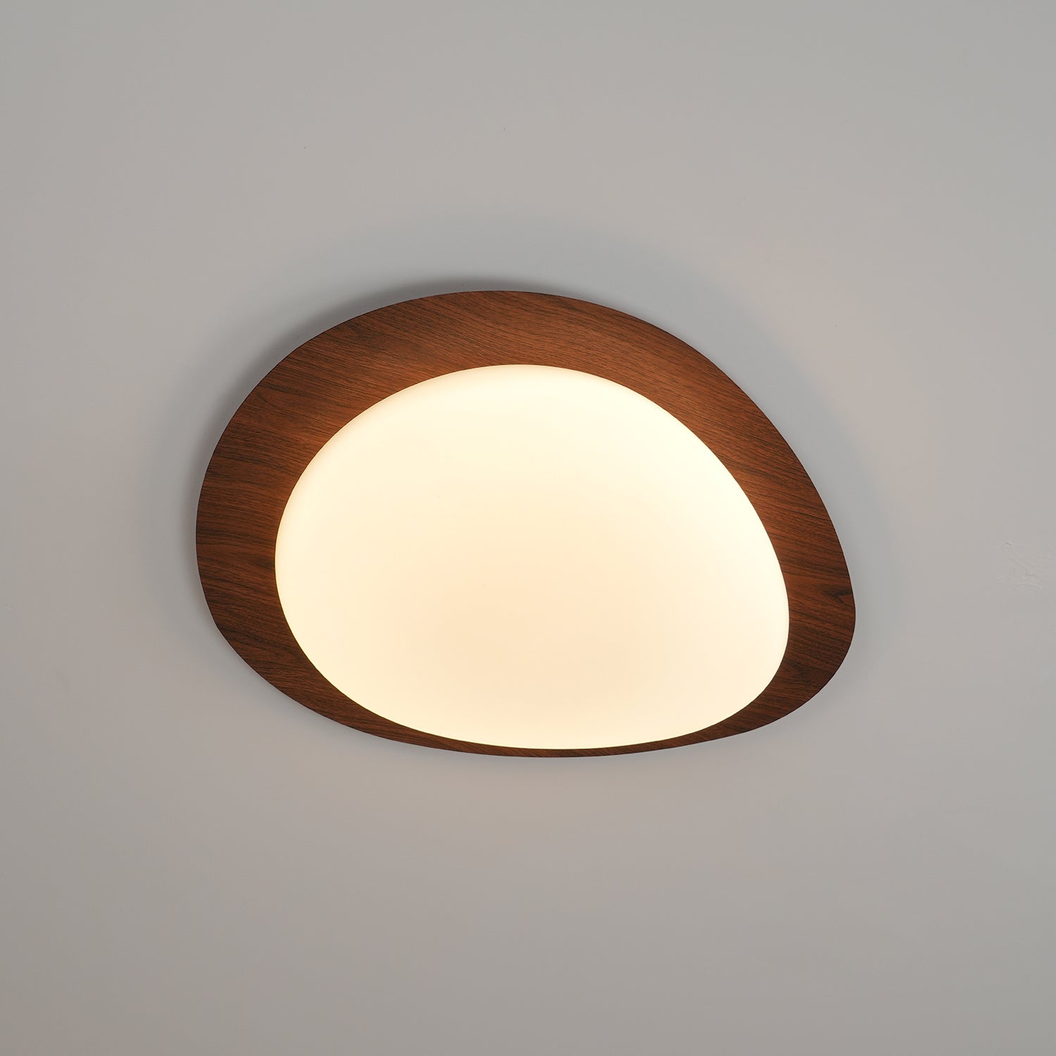 Luz de Teto NexaRipple Walnut Pebble com Brilho Quente | Lersk