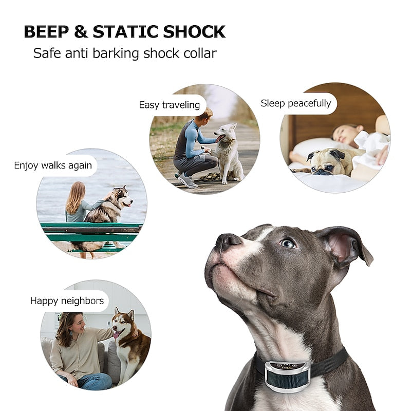 PetJoy Wiederaufladbares Anti-Bell-Hundehalsband für Tierbesitzer | Lersk