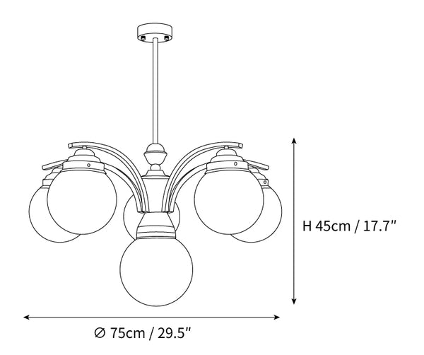 Eloria Round Pink and White Chandelier Elegant Glow | Lersk