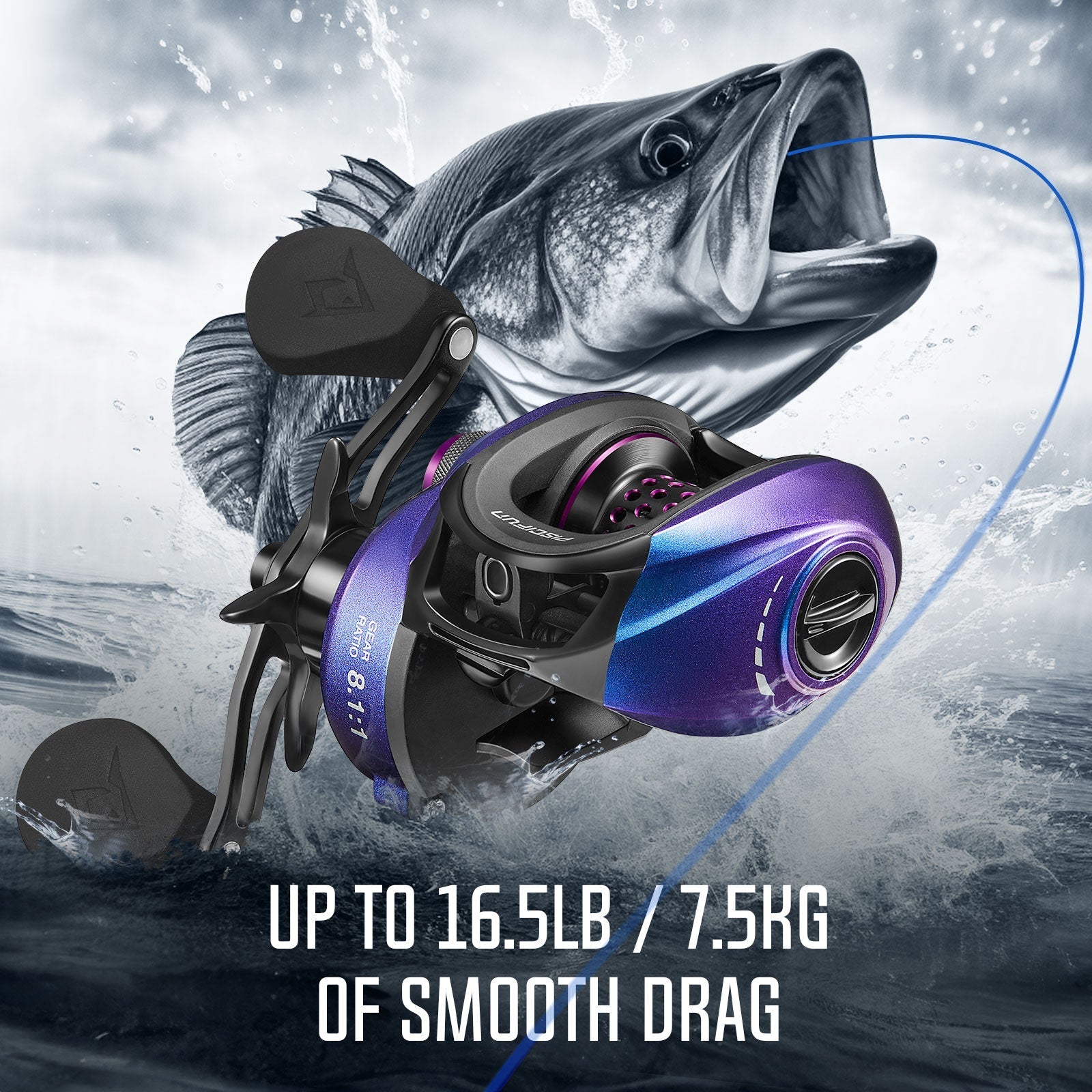 Kołowrotek wędkarski Piscifun Spark Pro Baitcasting | Lersk