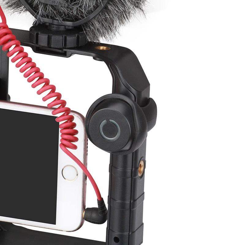 Smartphone Video Rig Stabilizer With Light For Mobile Filmmaking | Lersk