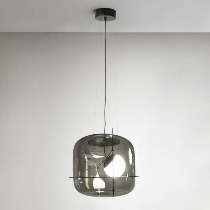 Moderní závěsná stropní lampa s moderním skleněným závěsným světlem | Lersk