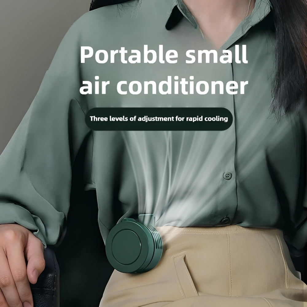 Přenosný mini ventilátor s klipem na krk, nastavitelný a skládací | Lersk
