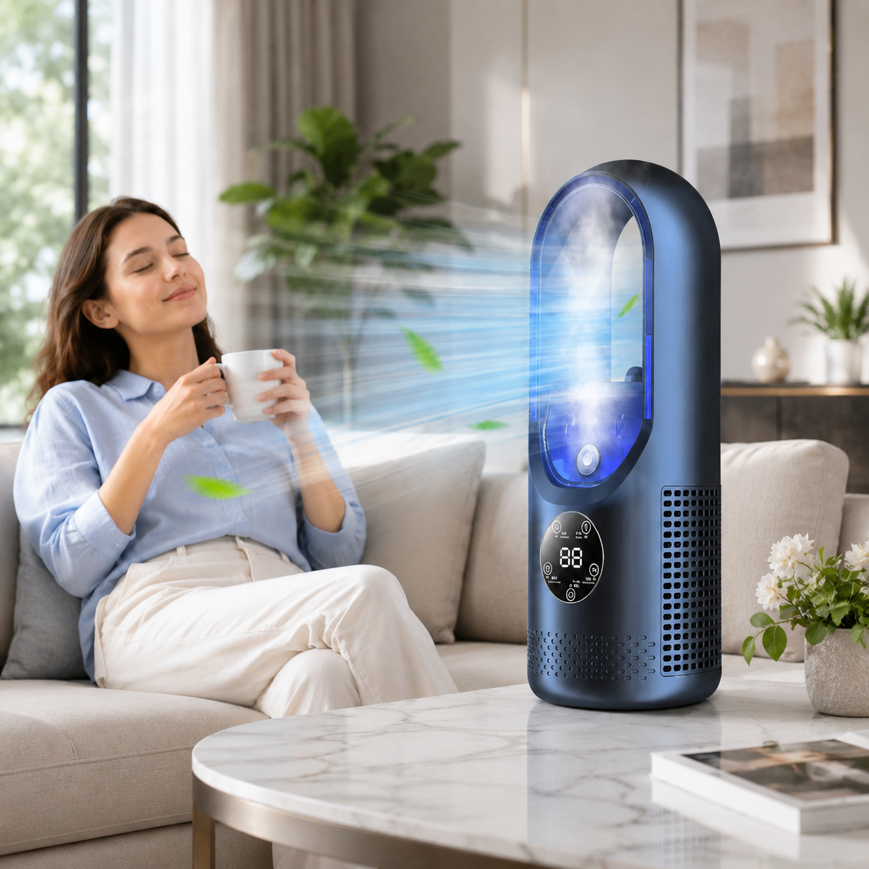 Portable Air Conditioner Bladeless Mini Desk Cooling Fan | Lersk