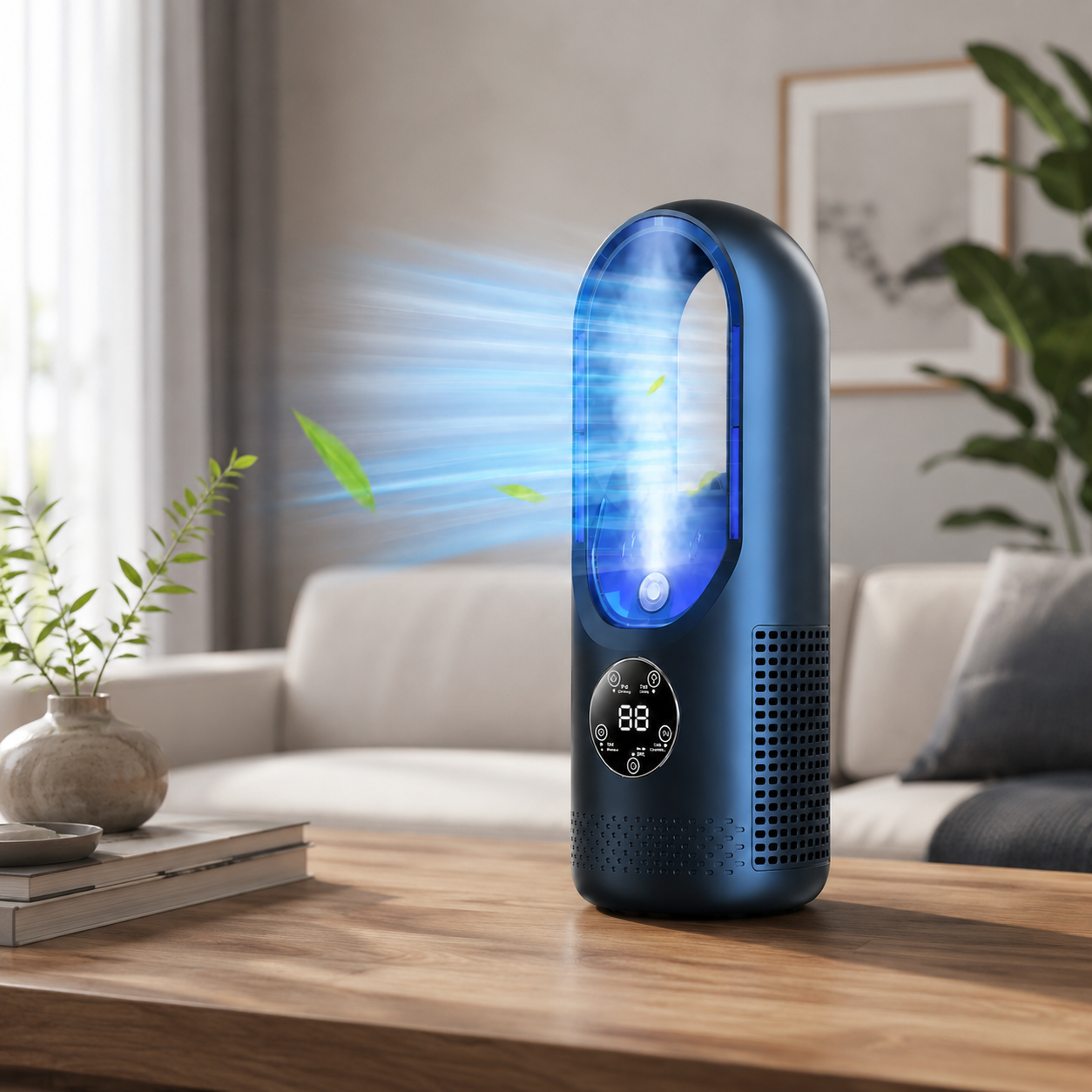 Bærbar Aircondition Mini Bladeless Plast Køleventilator | Lersk