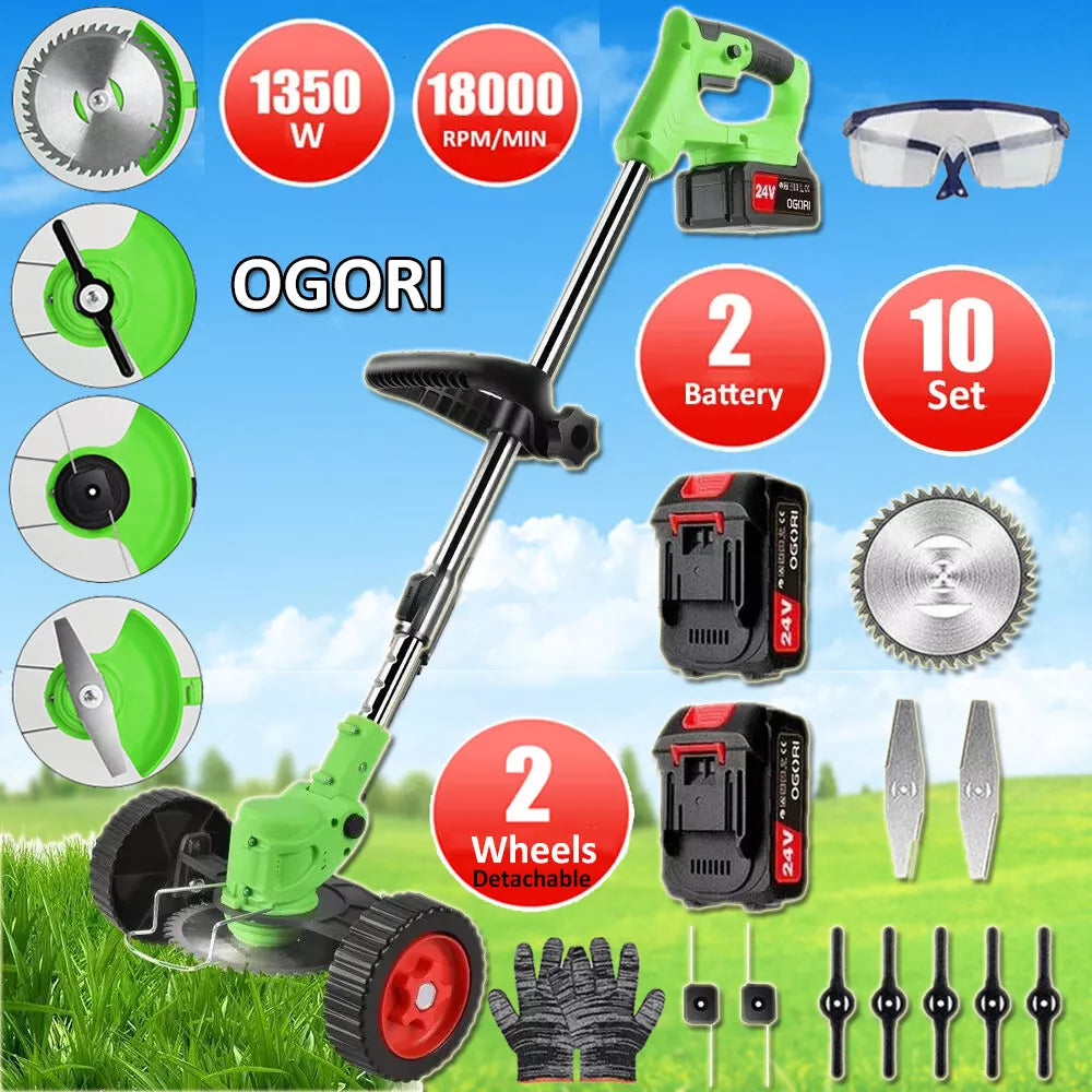 VoltEdge 24V Cordless Grass Trimmer With 18,000 RPM Motor | Lersk