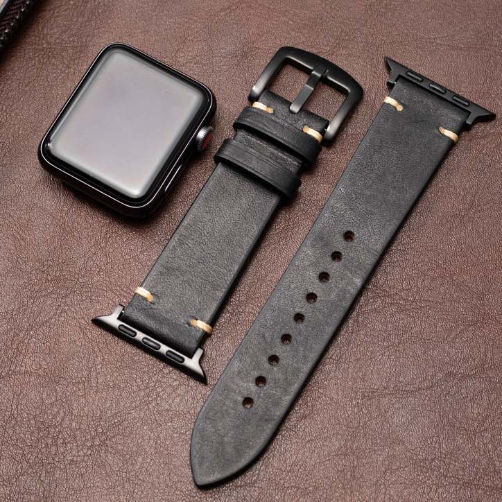 Bracelet de montre connectée en cuir italien premium Mareni | Lersk