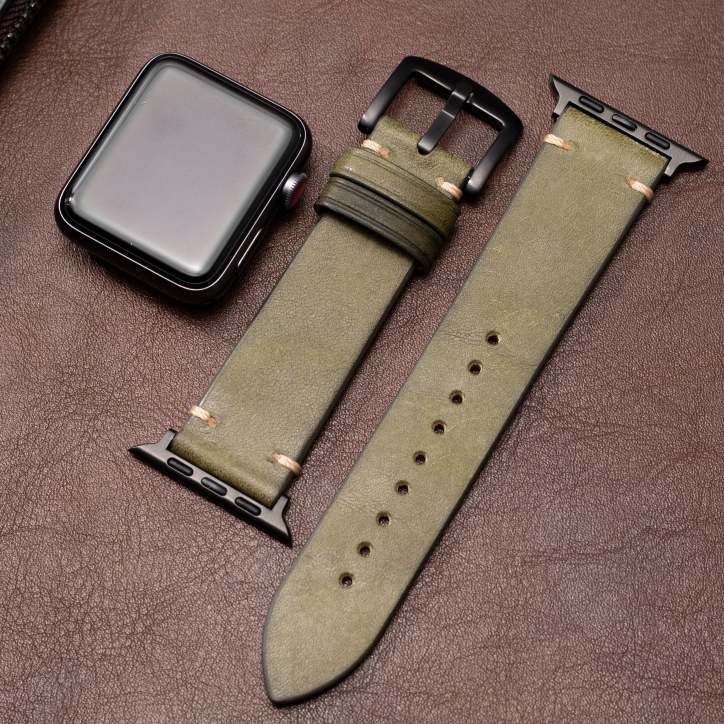 Bracelet de montre connectée en cuir italien premium Mareni | Lersk
