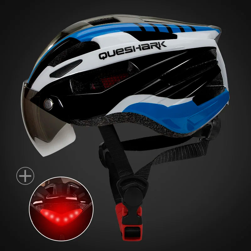 Lehká unisex cyklistická helma Velora s LED zadním světlem | Lersk