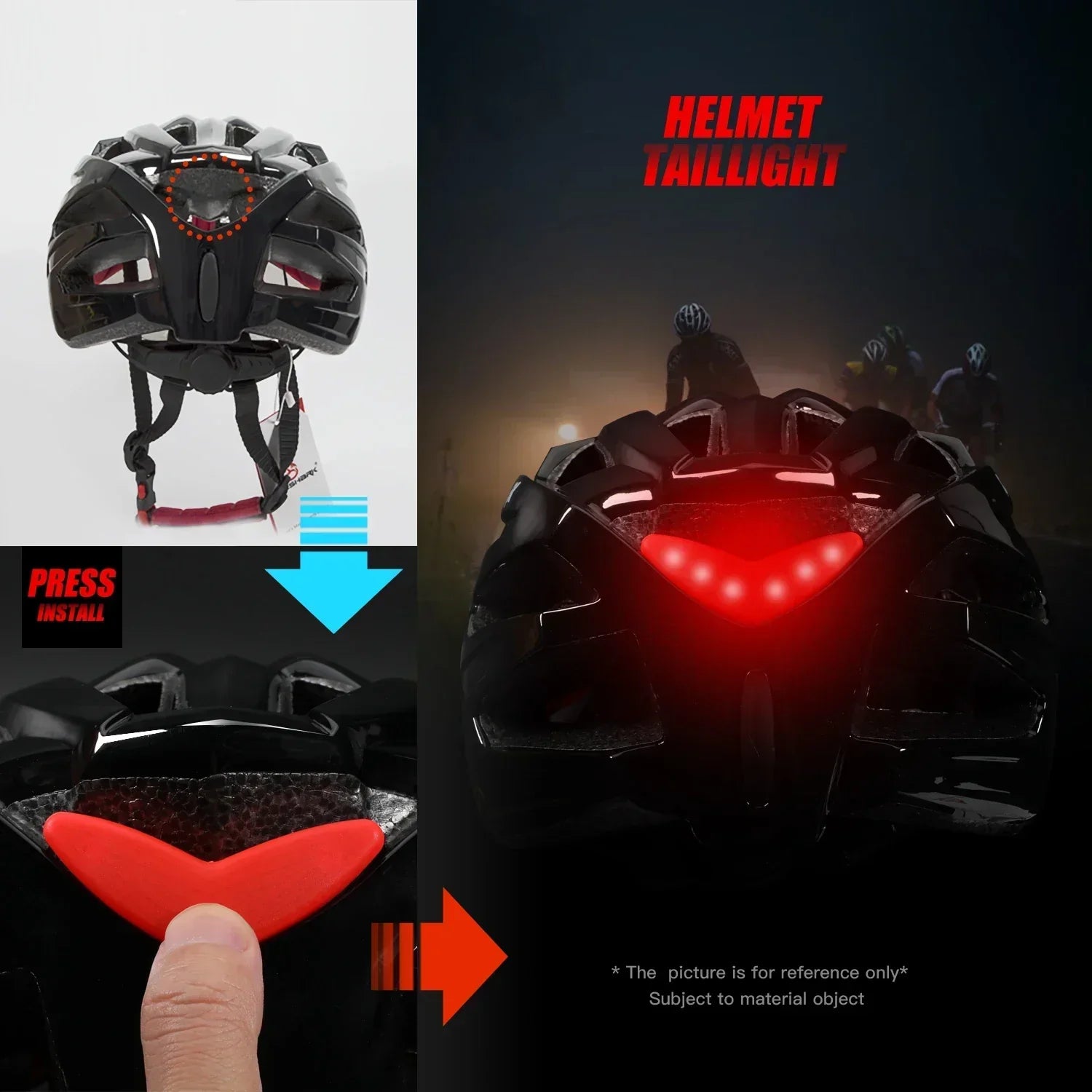 Lehká unisex cyklistická helma Velora s LED zadním světlem | Lersk