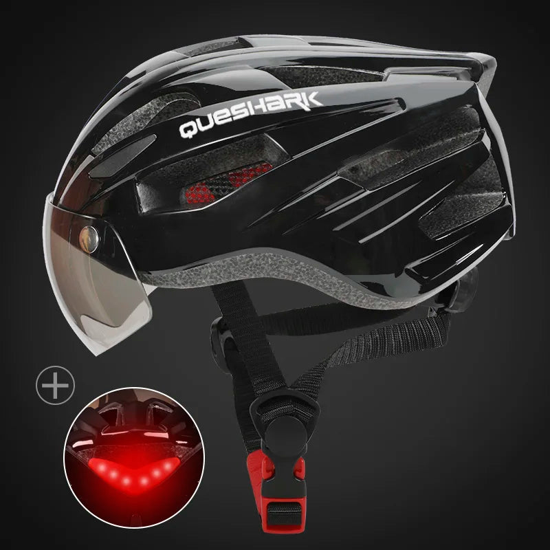Lehká unisex cyklistická helma Velora s LED zadním světlem | Lersk