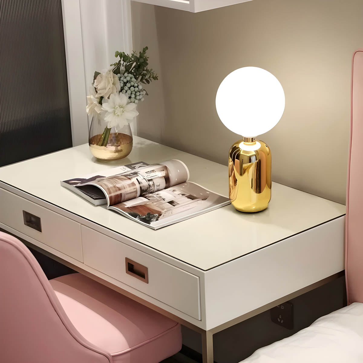 LumaVale Stolní lampa Jednoduché elegantní interiérové osvětlení | Lersk