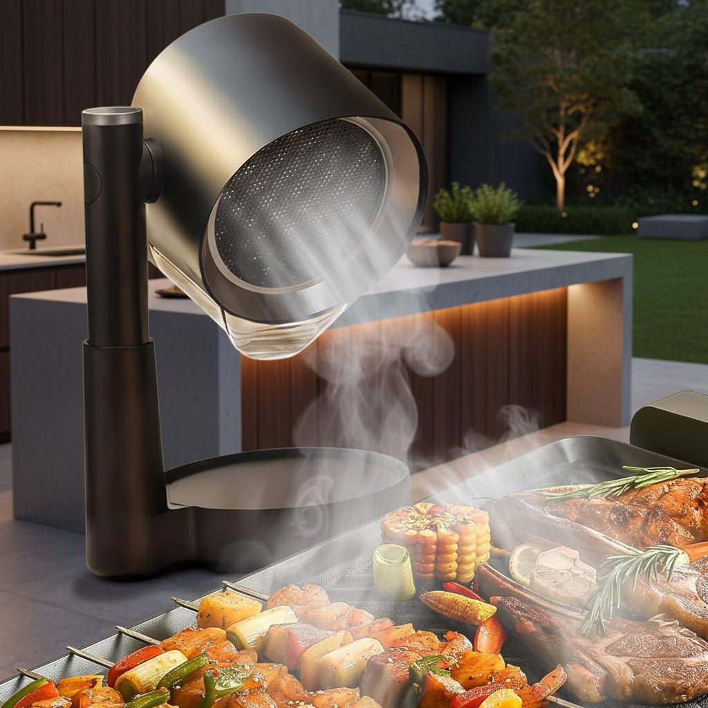 Portable Countertop Kitchen Range Hood Smoke Extractor Fan | Lersk
