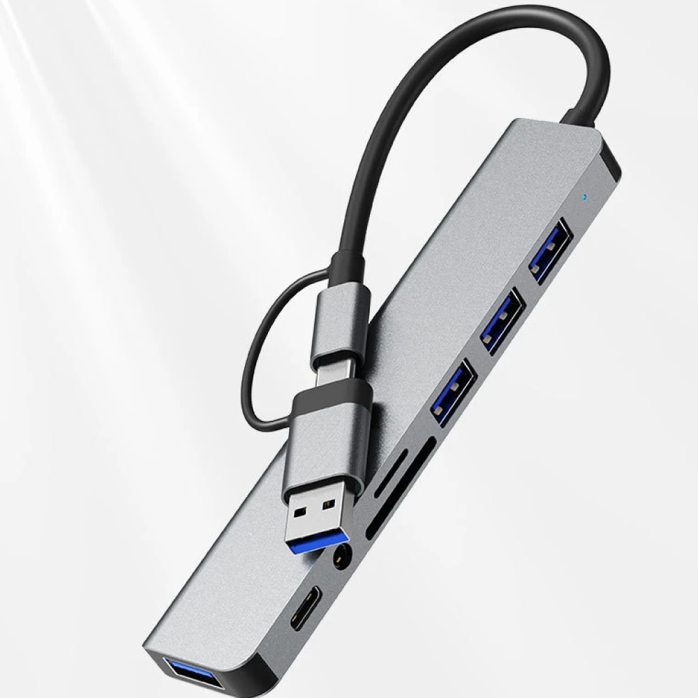 NexLink 8-Port USB & USB-C Multiport Adapter Converter | Lersk