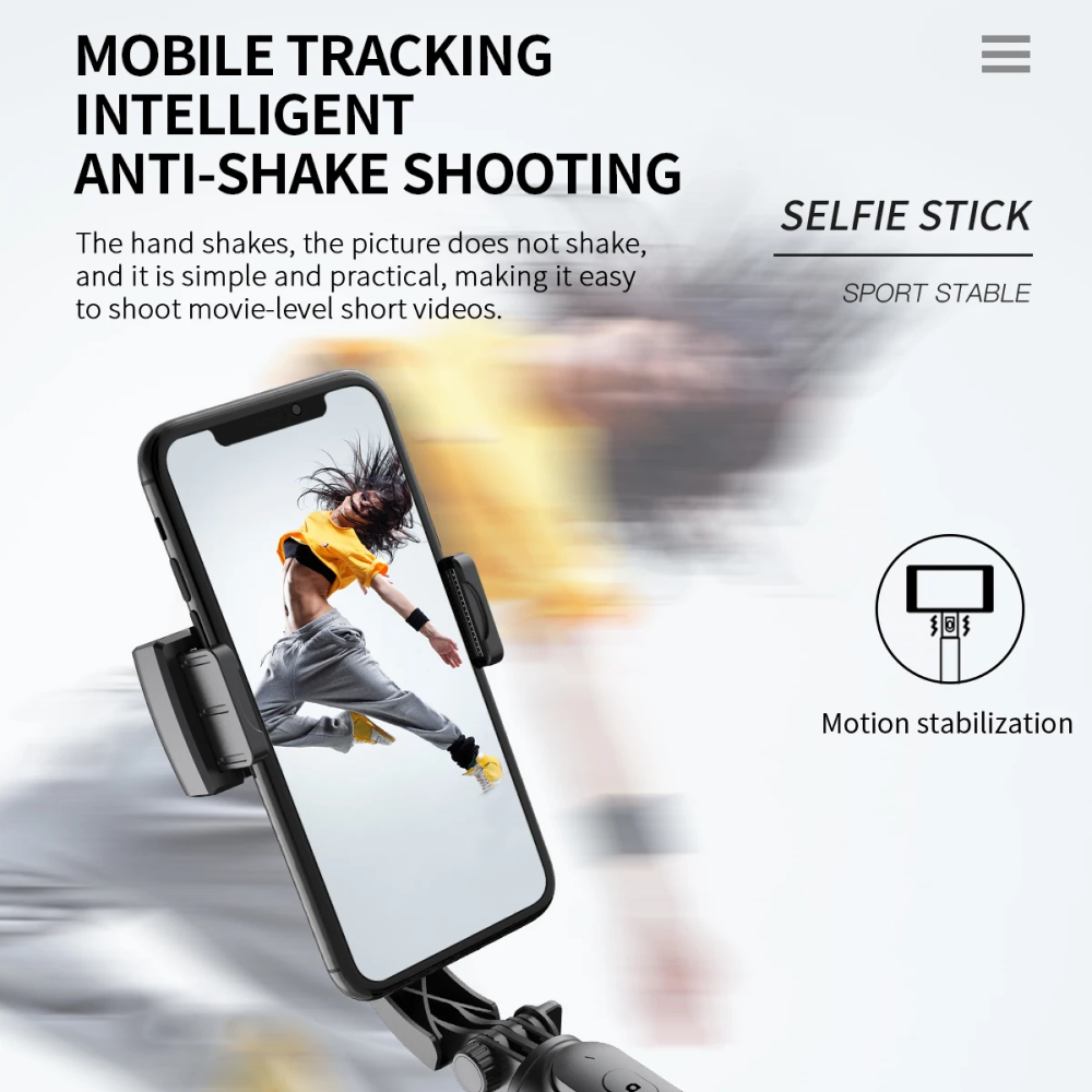 Stabilizátor telefonu Nimora s gimbalem, stativem a selfie tyčí | Lersk