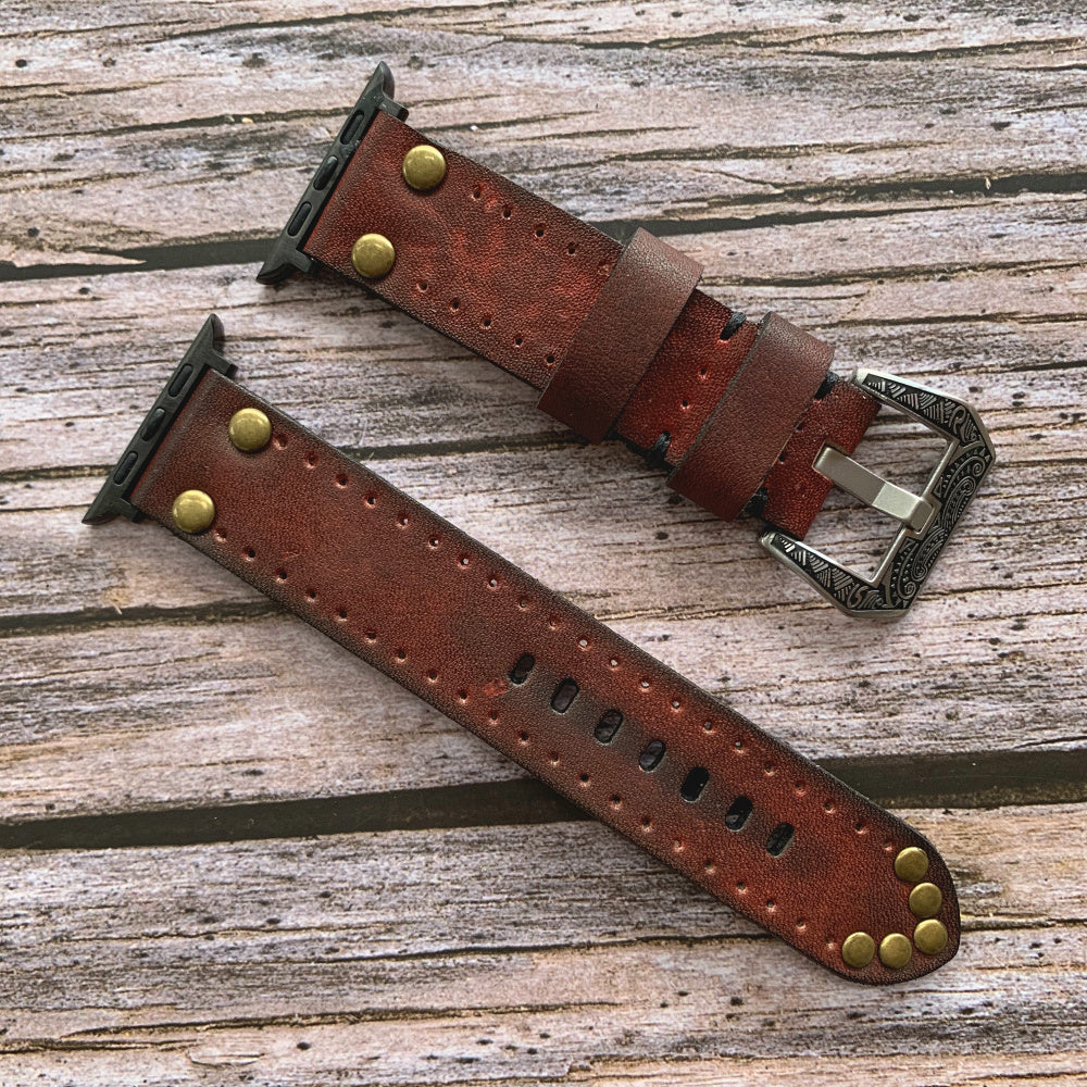 Heritage Lederarmband für Apple Watch von Bramble Rivet | Lersk