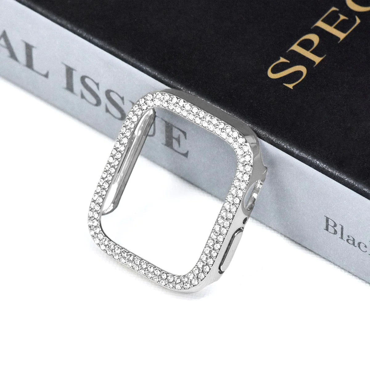 Tempered Glass Case With Rhinestone Accents | Lersk