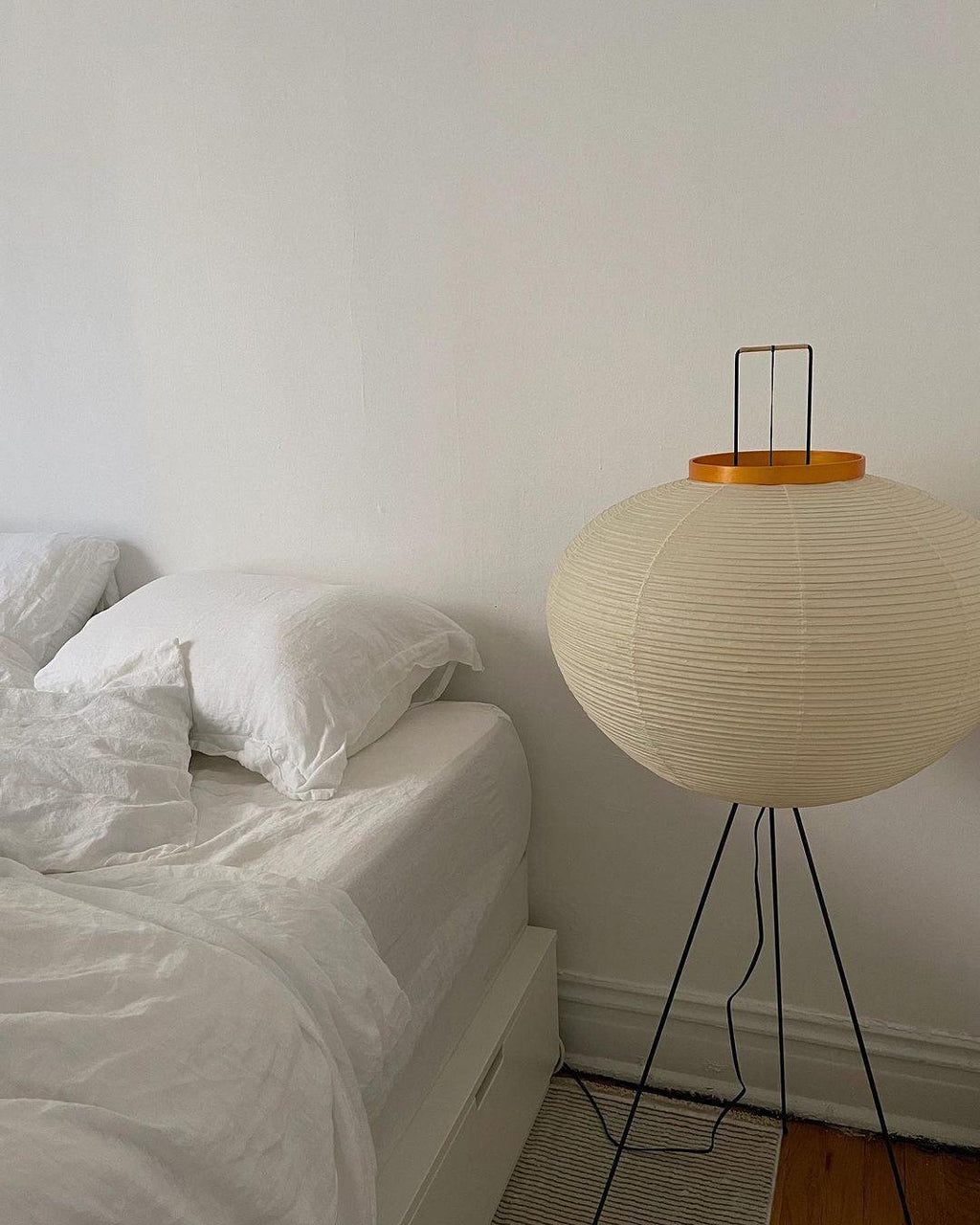 Kazumi Rice Paper Floor Lamp by Petprovac Soft Ambient Glow | Lersk