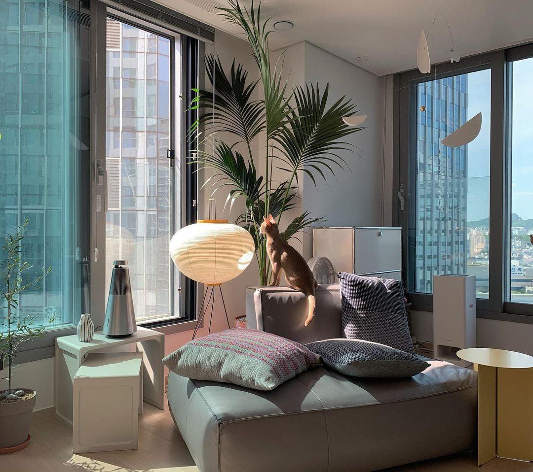 Hikaru Rispapir Gulvlampe Blødt Stemningslys Minimalistisk | Lersk