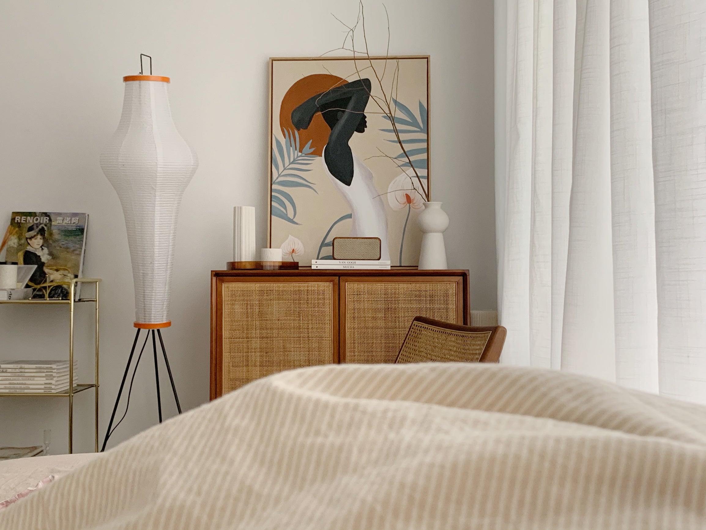 Kaze Rice Paper Floor Lamp - Japanese-Inspired Ambient Glow | Lersk