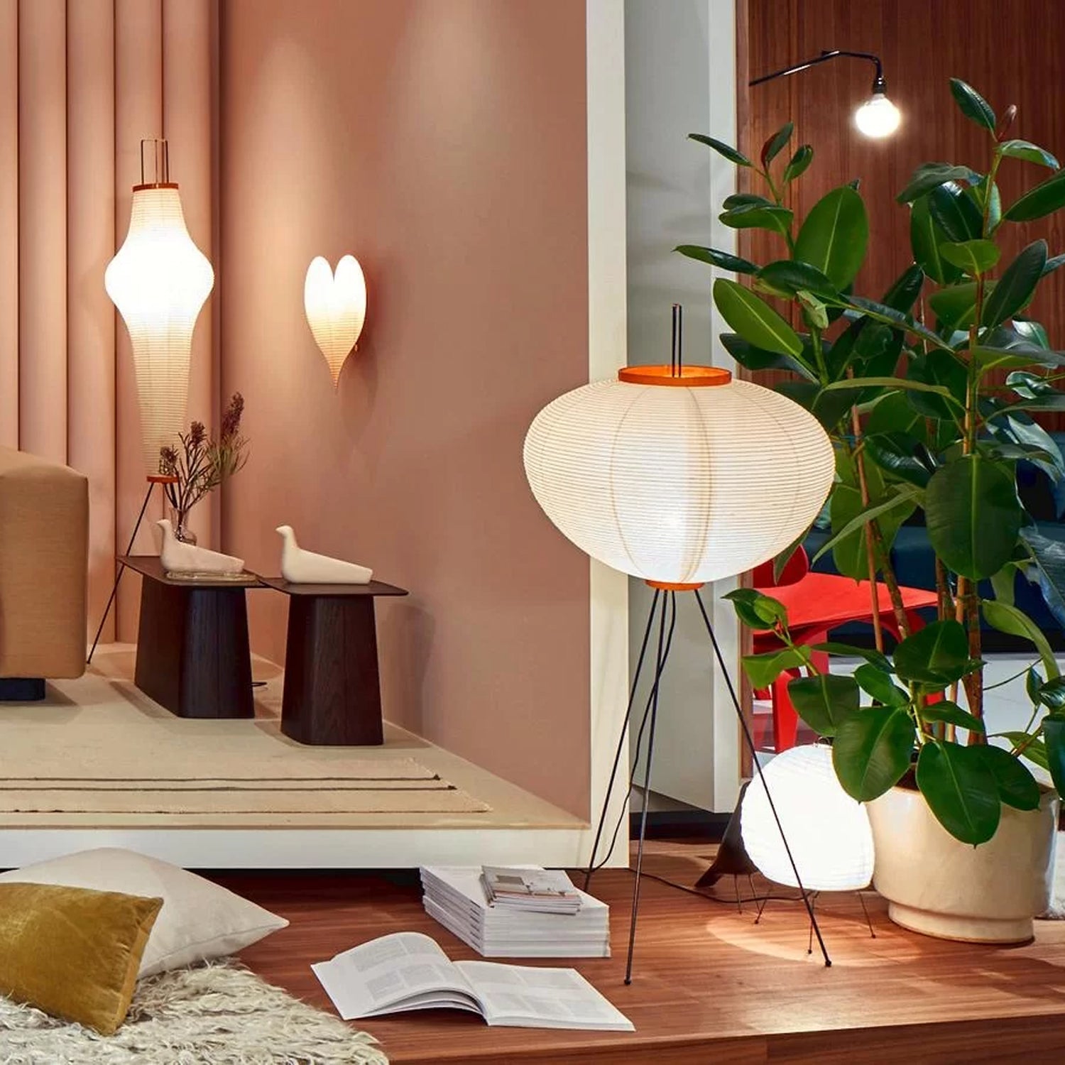Kaze Rice Paper Floor Lamp - Japanese-Inspired Ambient Glow | Lersk