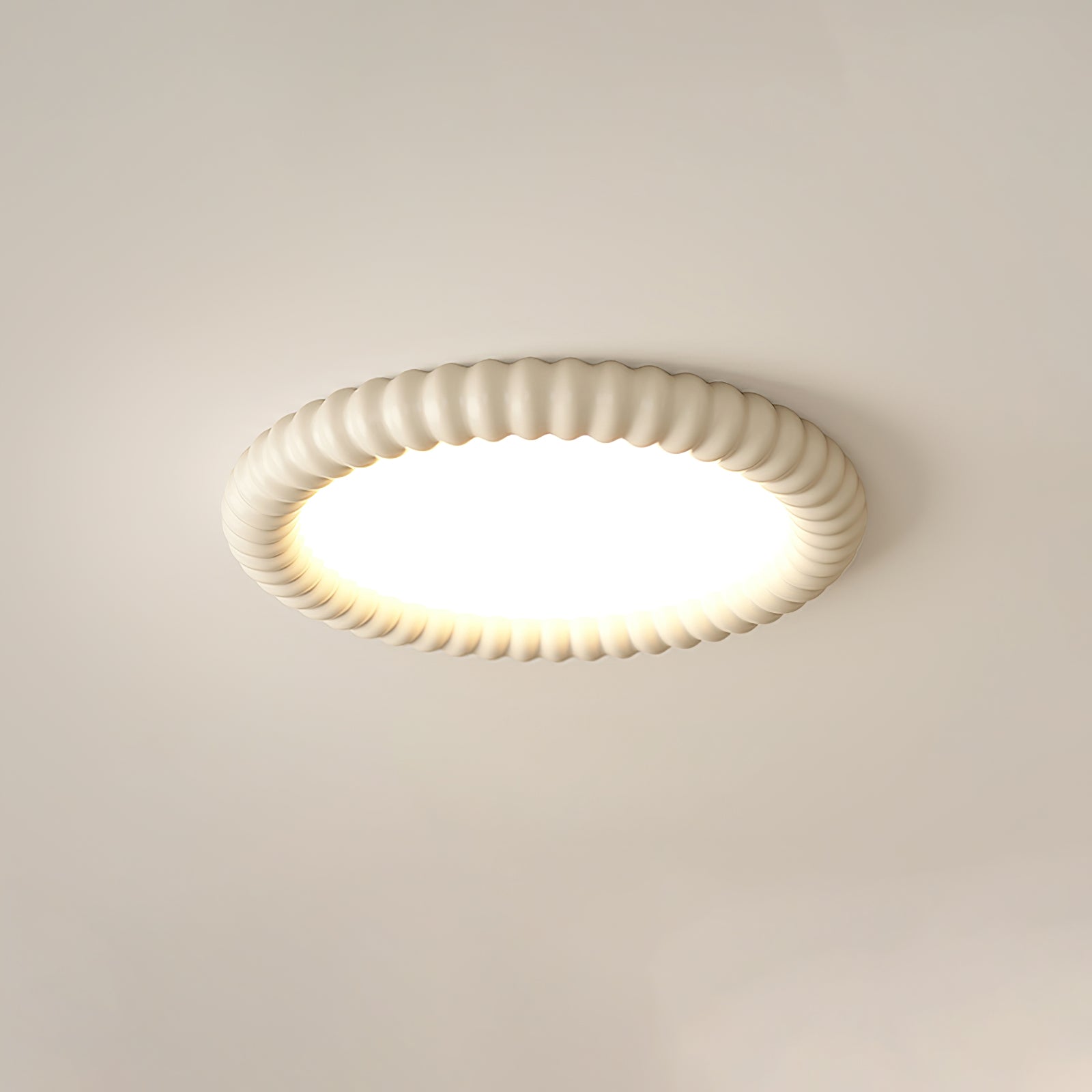 AeroLume Halo Ceiling Light Modern Round Fixture Soft Glow | Lersk