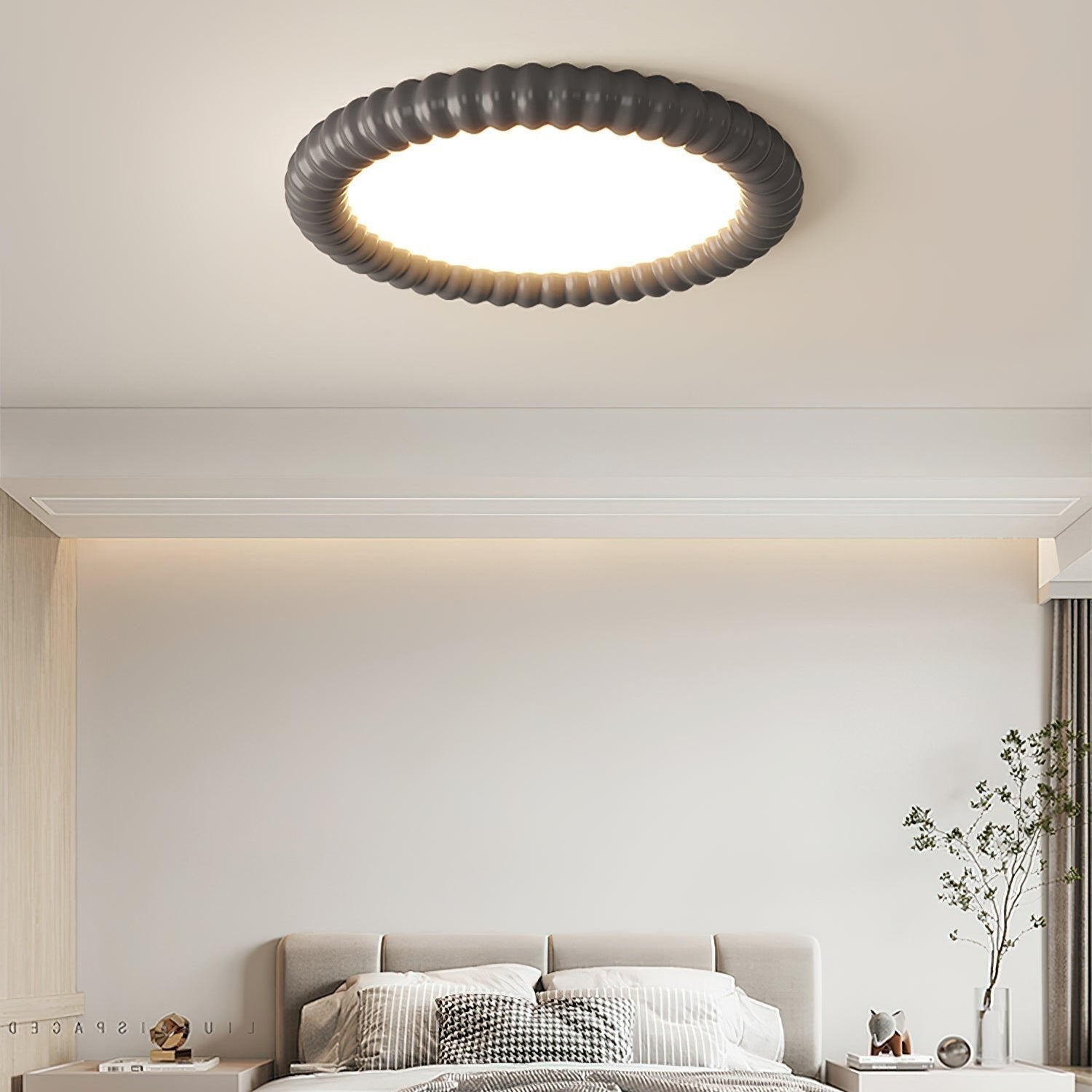 AeroLume Halo Ceiling Light Modern Round Fixture Soft Glow | Lersk
