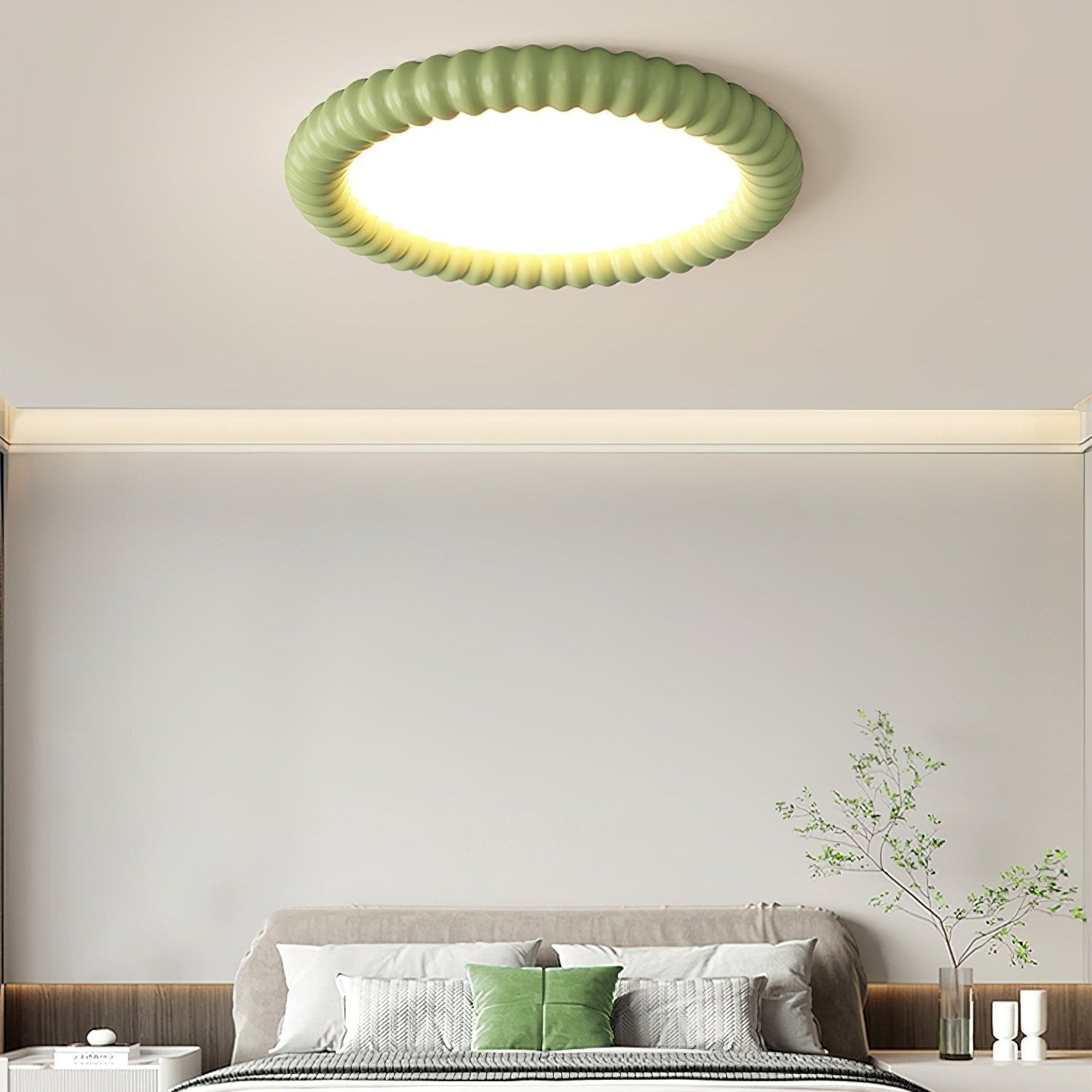 AeroLume Halo Ceiling Light Modern Round Fixture Soft Glow | Lersk