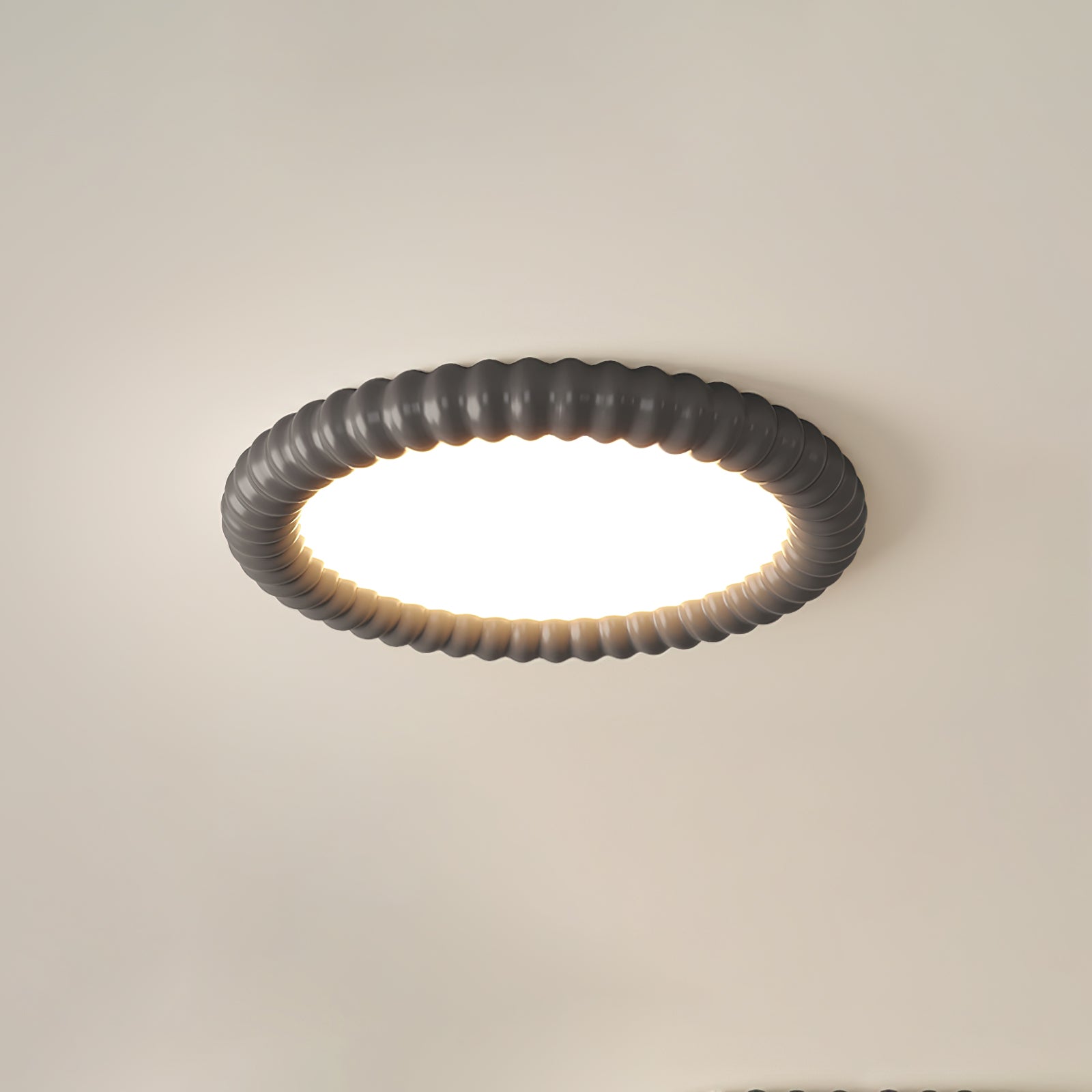 AeroLume Halo Ceiling Light Modern Round Fixture Soft Glow | Lersk