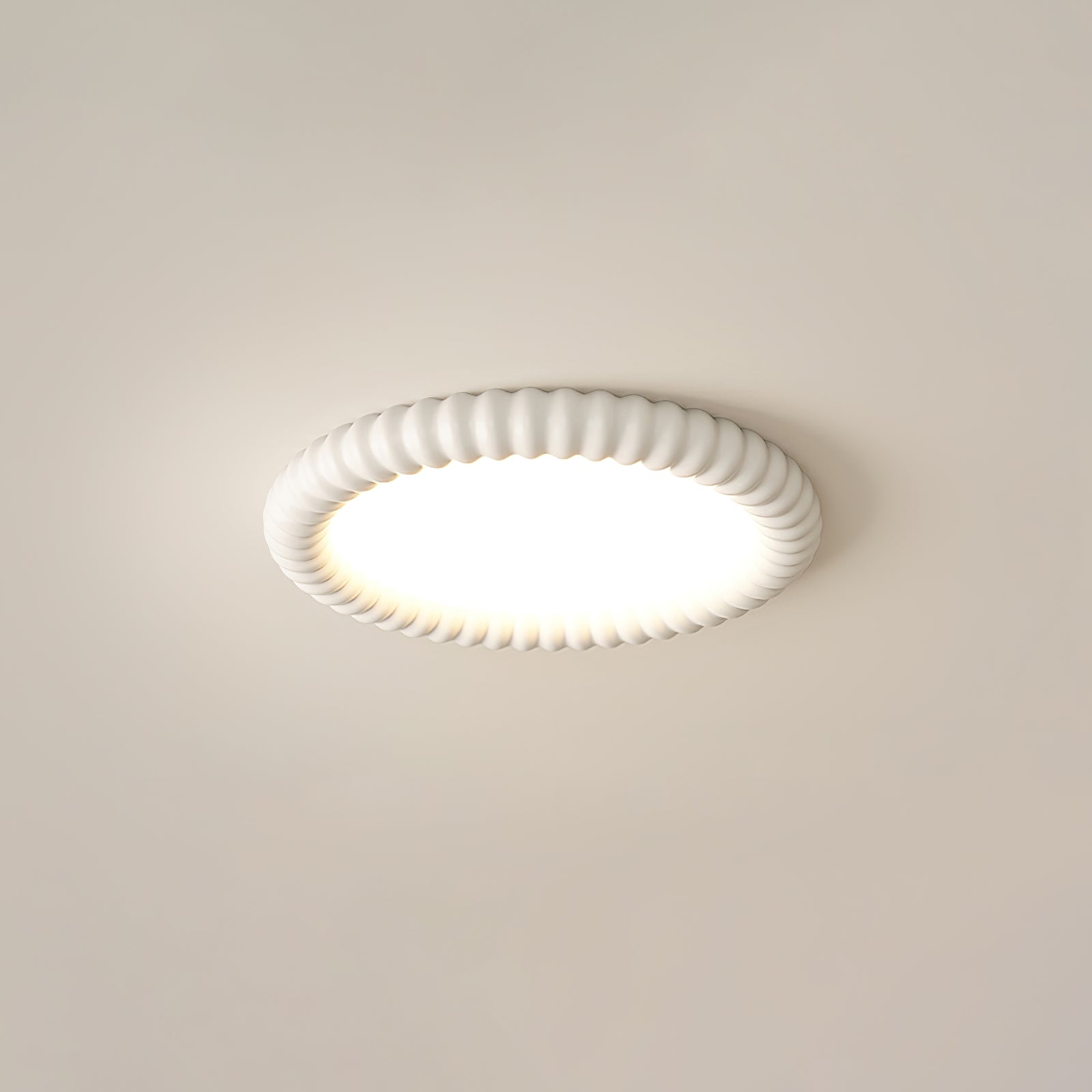 AeroLume Halo Ceiling Light Modern Round Fixture Soft Glow | Lersk