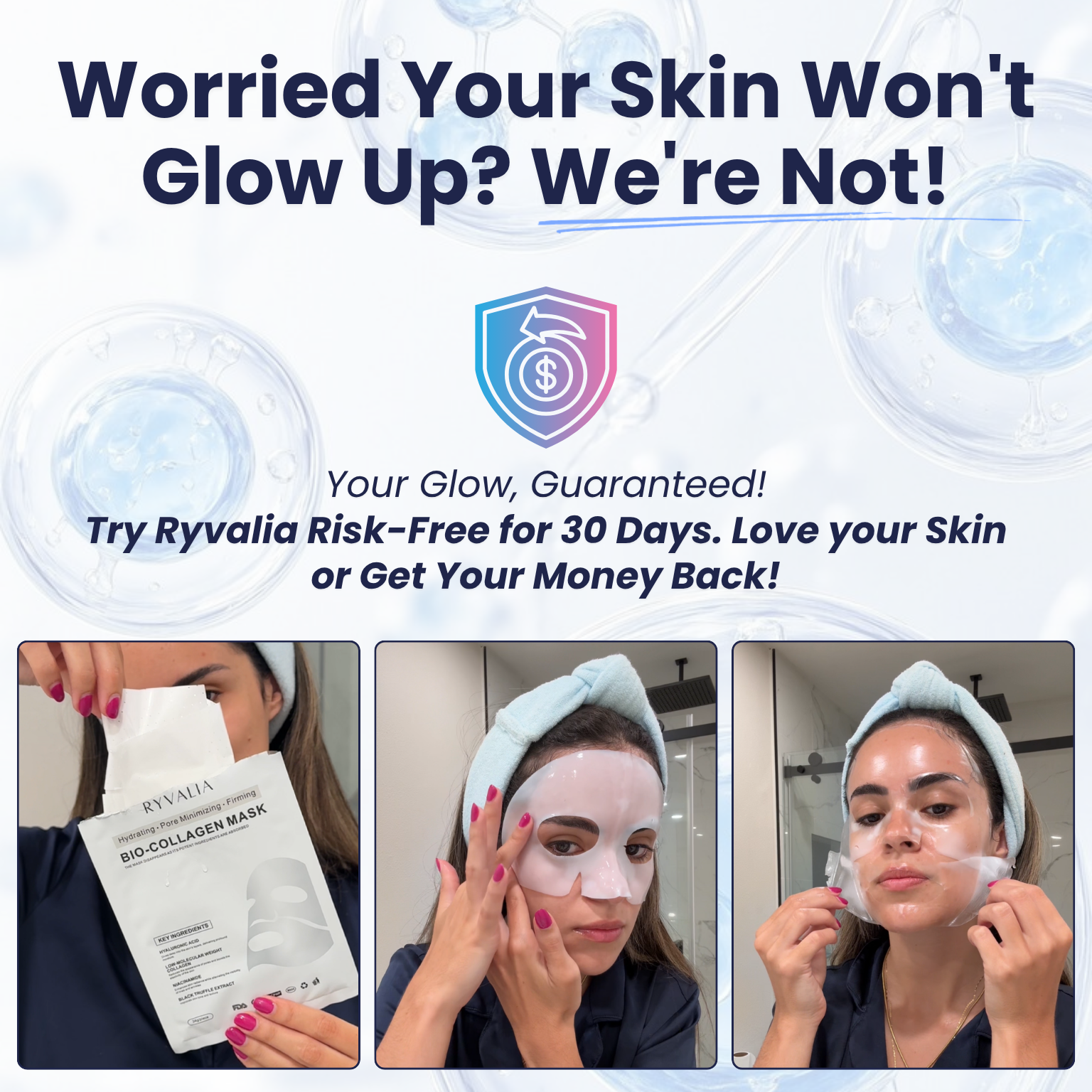 Bio-Collagen Hydrating Face Mask for Deep Moisture, Elasticity & Radiance | Lersk