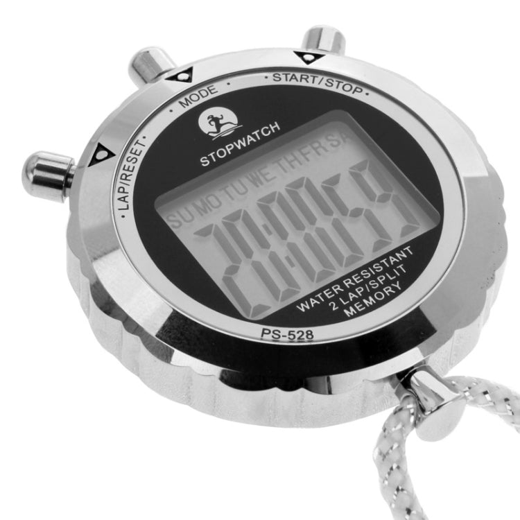 Cronómetro de metal PS528 Profesional Cronógrafo Digital de mano con pantalla LCD Temporizador contador deportivo con correa | Lersk