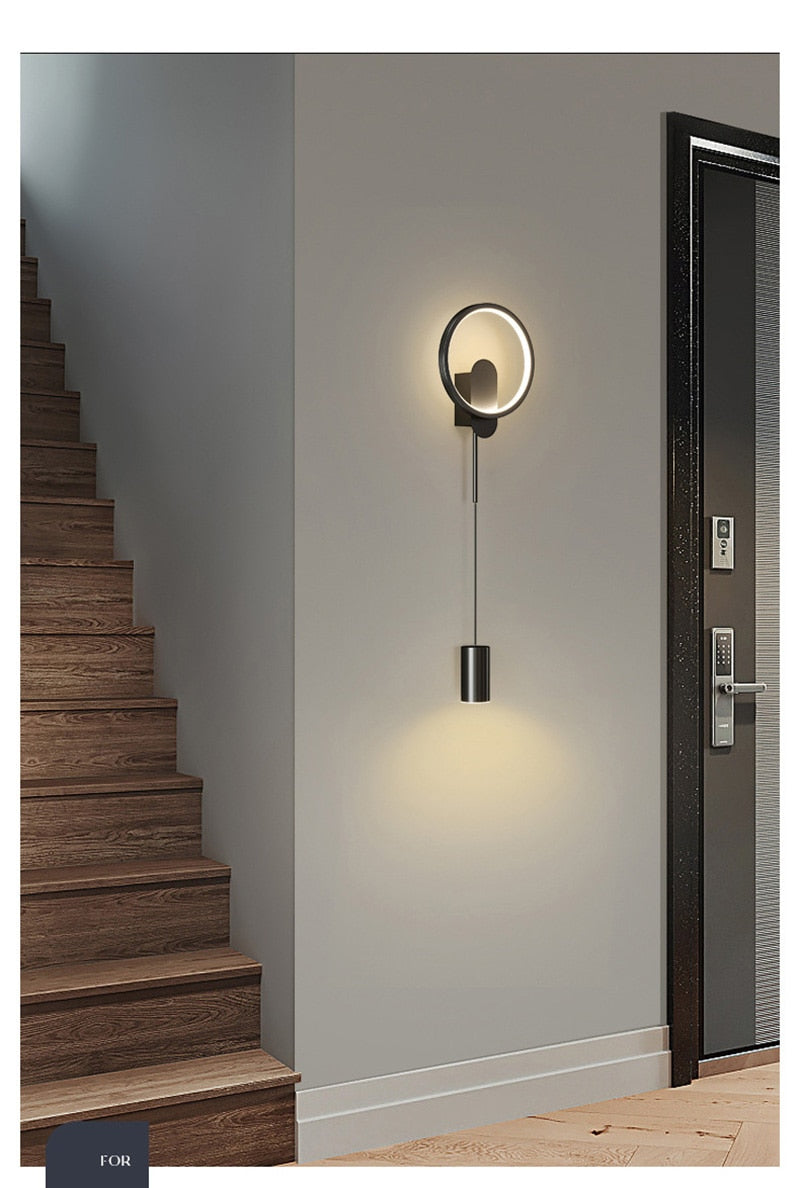 NovaGlow Nordic Gold Modern Wall Light with 24W LED | Lersk