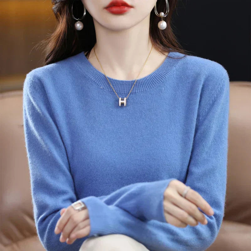 Claire Damenpullover aus 100 % Merinowolle, weich und warm, schlanke Passform | Lersk
