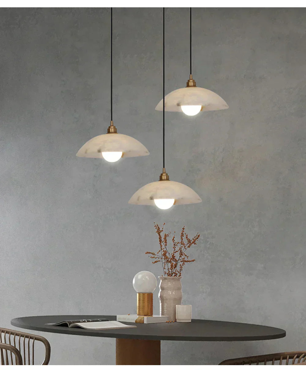 Elara | Alabaster & Marble Hanging Lamps | Lersk