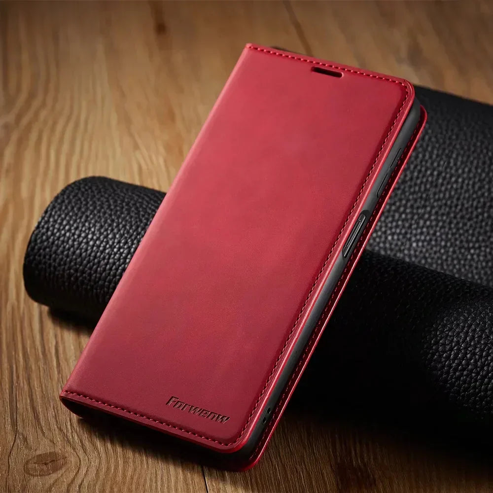 Samsung Case: Magnetic Leather Bag for Stylish Protection for Samsung Devices Everyday Use | Lersk