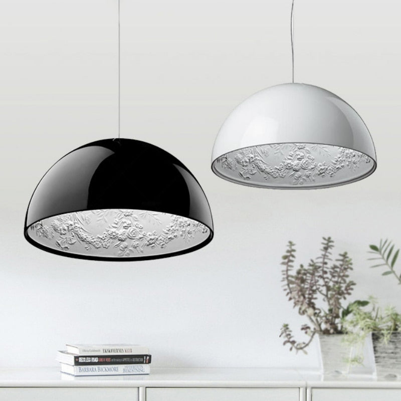 Solara Ember Dining Room Mid-Century Pendant Light With Dimmable LED Glow | Lersk