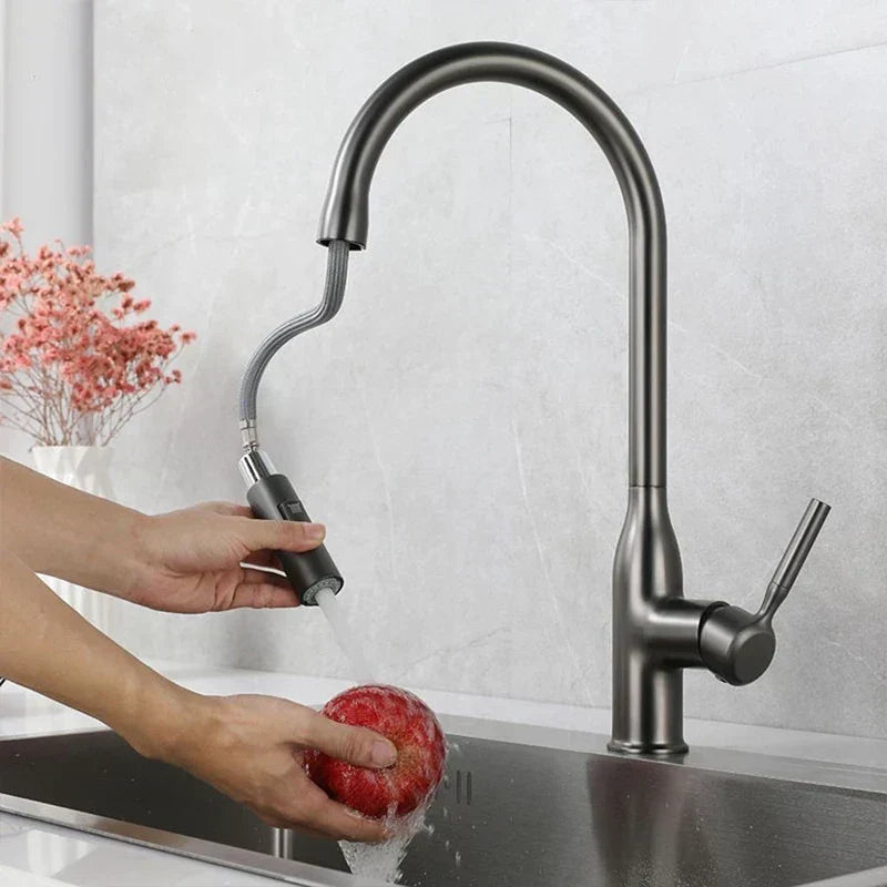FlowNova Kitchen Mixer Tap with Pull-Out Hand Shower | Lersk