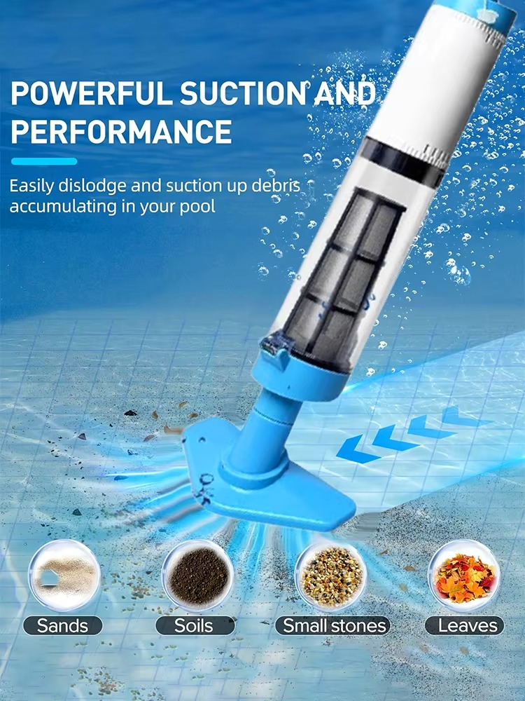 Cordless Rechargeable Pool Vacuum Cleaner For Pools With 3-In-1 Cleaning Function | Lersk