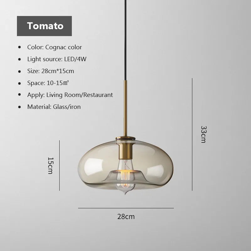 Luminária de Pendurar em Vidro Arctix Industrial LED Luxo | Lersk