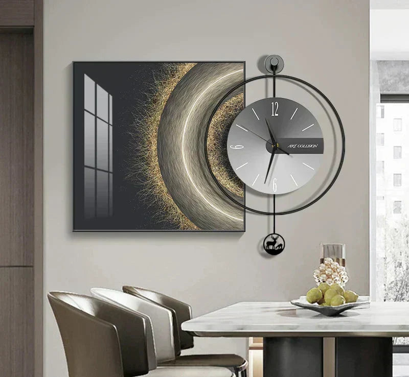 Luma Prism Wall Clock For Living Room, Silent Movement | Lersk