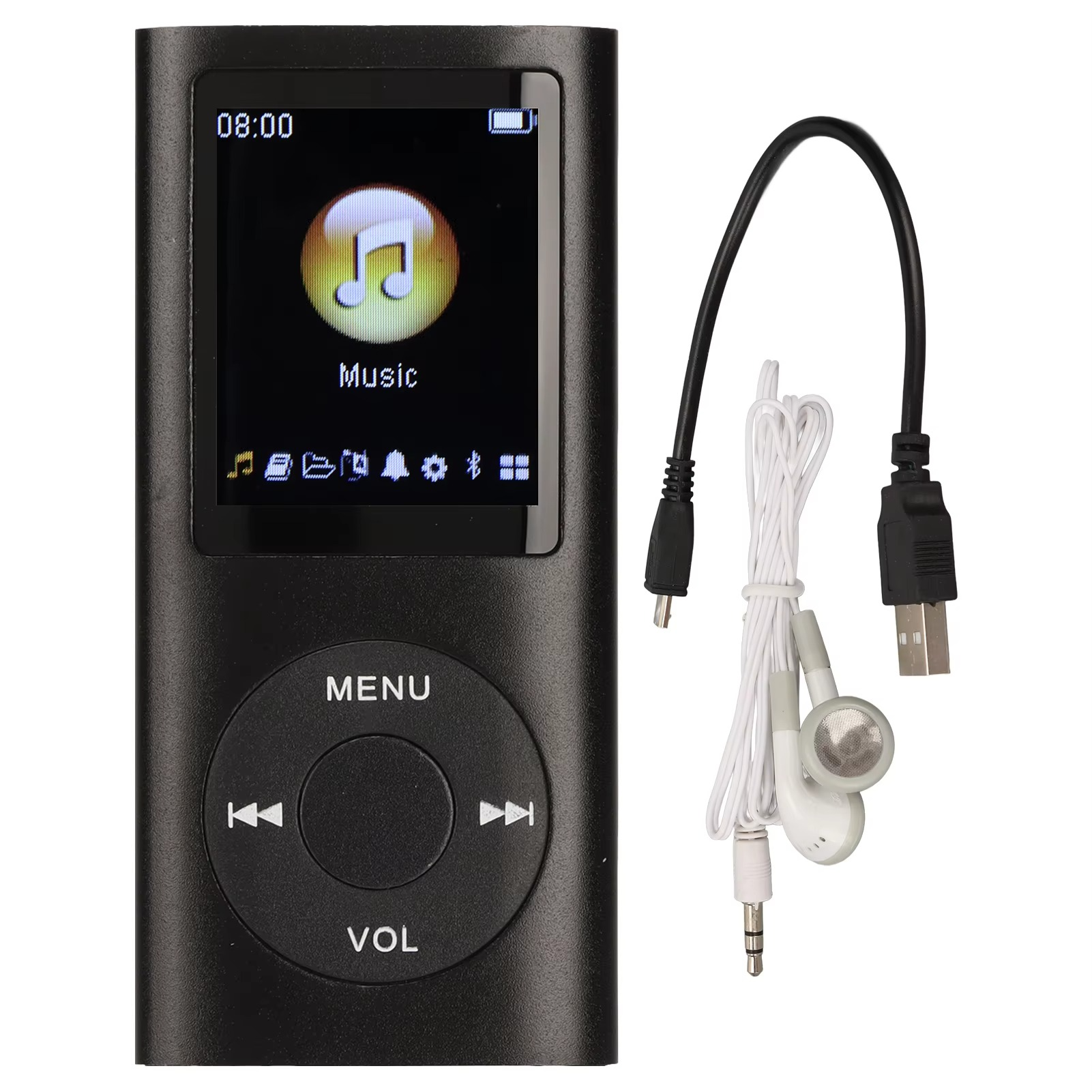Leitor MP3 Compacto com Ecrã LCD de 1,8 Polegadas e Alta Resolução para Desfrutar de Música em Movimento Todos os Dias | Lersk