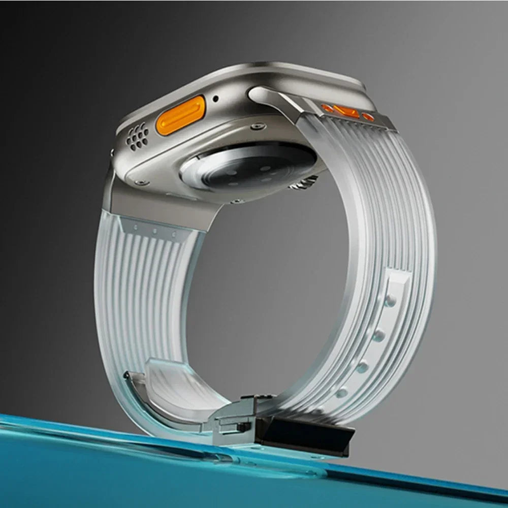 LumaFlex Klar Silikone Rem til Apple Watch Everyday | Lersk