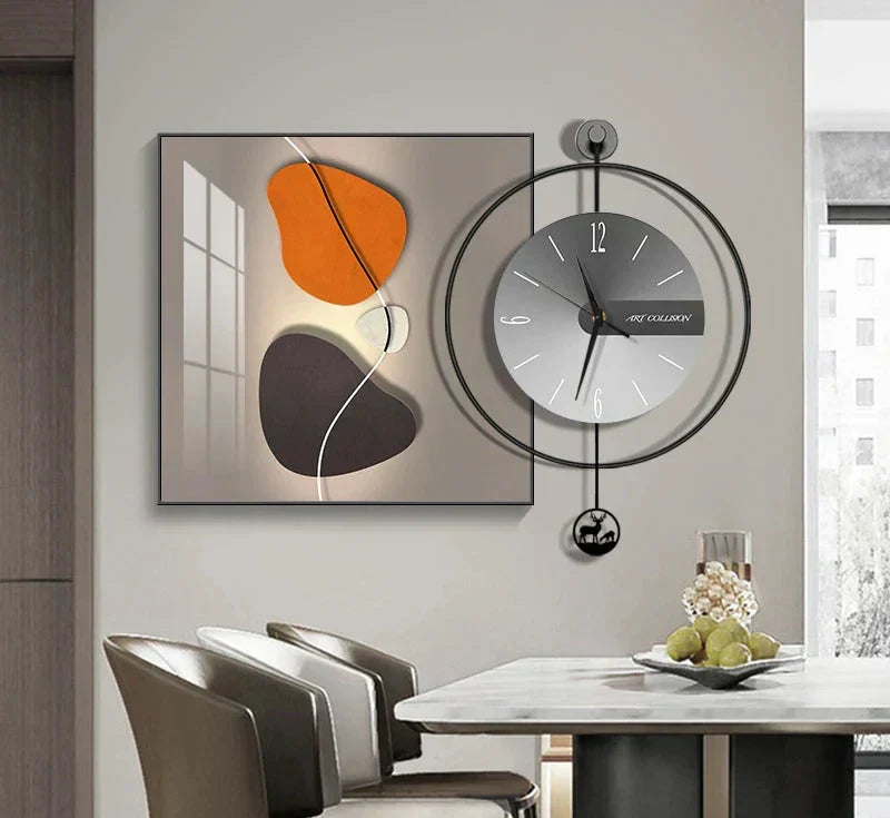Luma Prism Wall Clock For Living Room, Silent Movement | Lersk