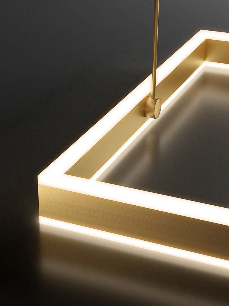 AstraLuxe Modern Square LED Chandelier for Living Room | Lersk