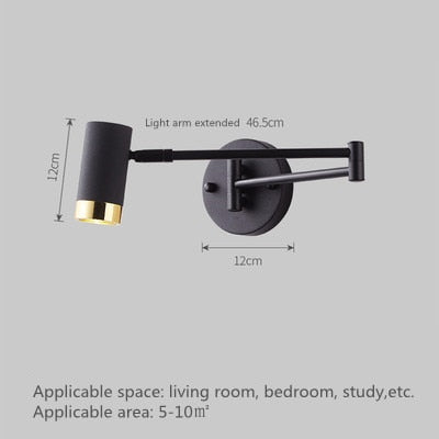 NovaLume Touch-Sensor Wall Light With Swing Arm LED | Lersk