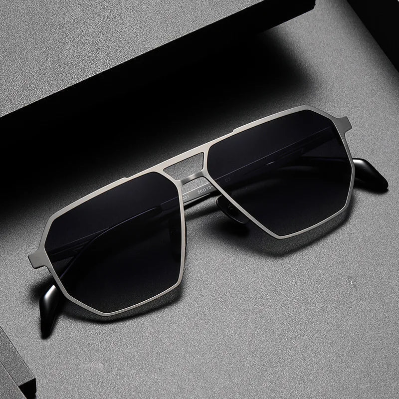 AeroNova Titanium Aviators With Polarized UV400 Lenses | Lersk