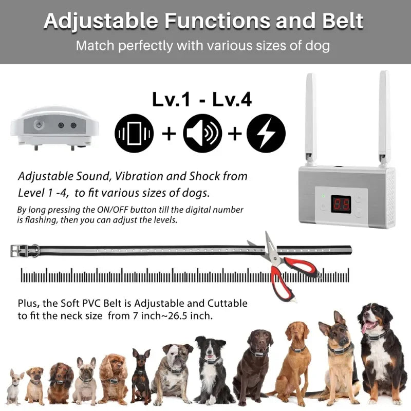 AeroPaw Wireless Dog Fence System With Adjustable Boundary | Lersk